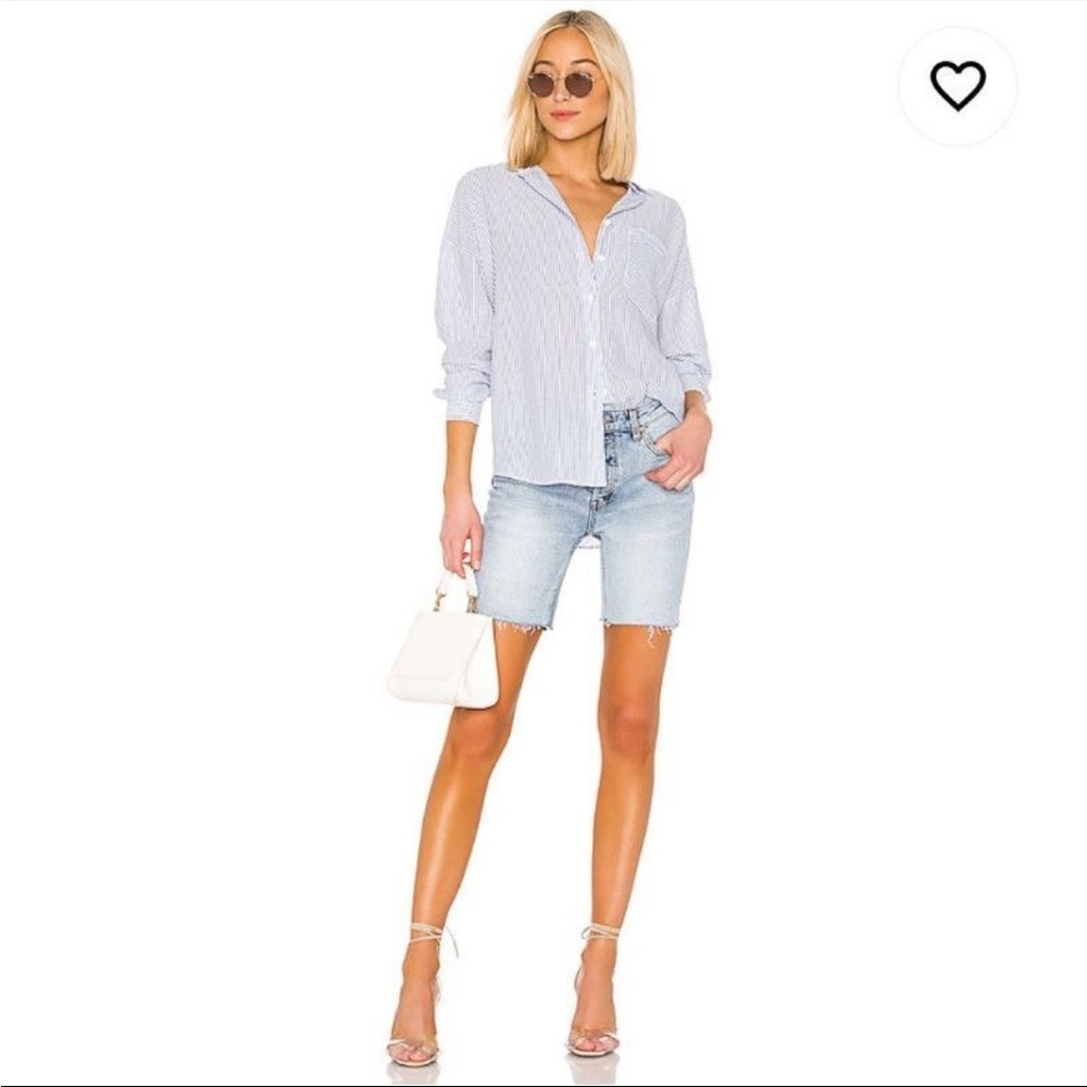 Free people Avery Bermuda Short in Denim Blue size 25, revolve